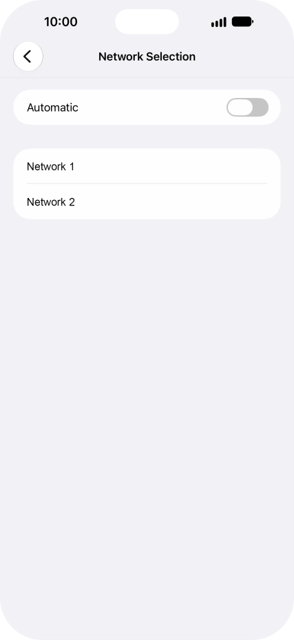 If you turn off the function, press the required network. If you turn off the function, press the required network.