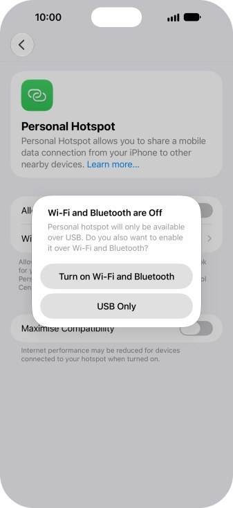 If Wi-Fi is turned off, press Turn on Wi-Fi and Bluetooth.