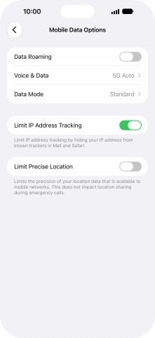 Press Data Mode. Press Data Mode.