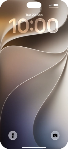 Press and hold anywhere on the lock screen.