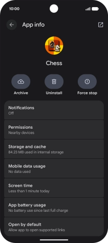 Press Storage and cache.