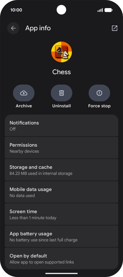 Press Storage and cache.