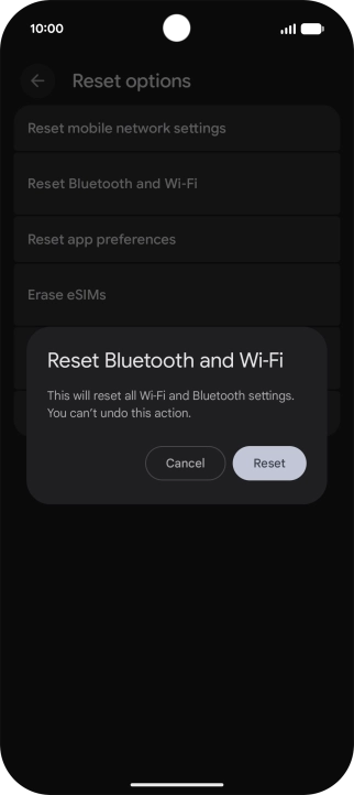 Press Reset.