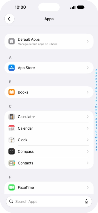 Press App Store.