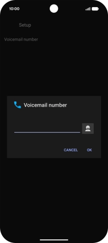 Key in +61414121121 and press OK. Key in +61414121121 and press OK.