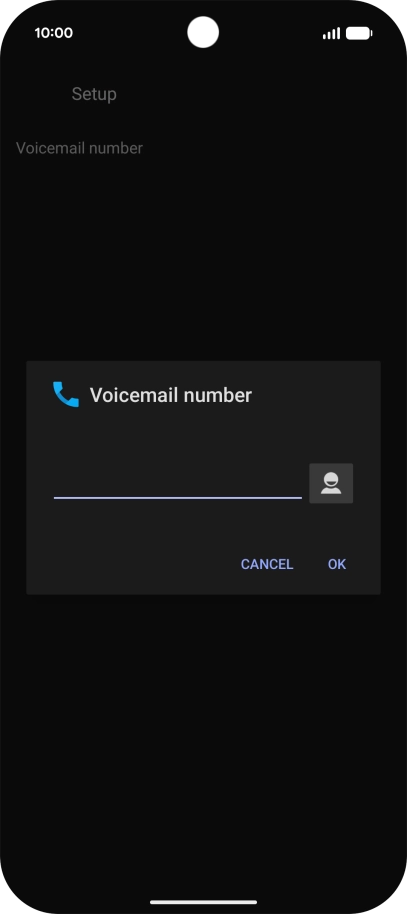 Key in +61414121121 and press OK. Key in +61414121121 and press OK.