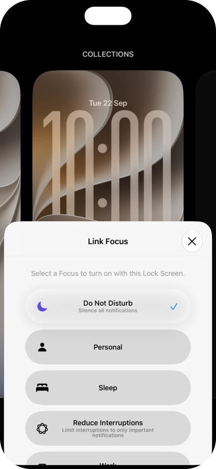 Press the close icon.