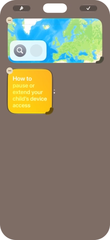 Press the confirm icon.