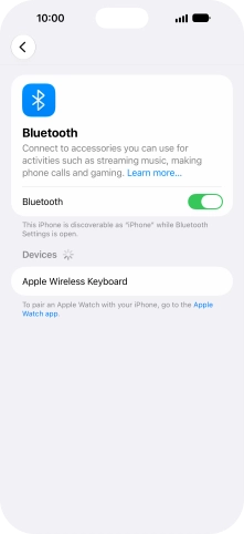 Press the required Bluetooth device and follow the instructions on the screen to pair the device with your phone. Press the required Bluetooth device and follow the instructions on the screen to pair the device with your phone.