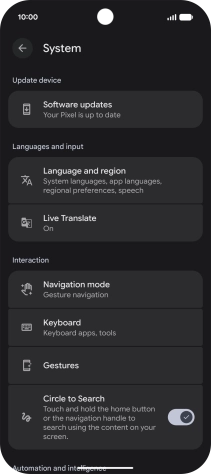 Press Software updates. If a new software version is available, it's displayed. Follow the instructions on the screen to update the phone software.