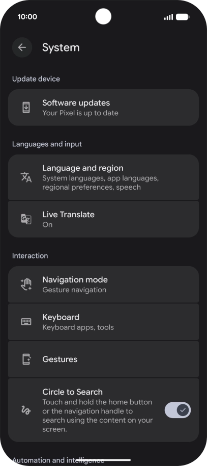 Press Software updates. If a new software version is available, it's displayed. Follow the instructions on the screen to update the phone software.