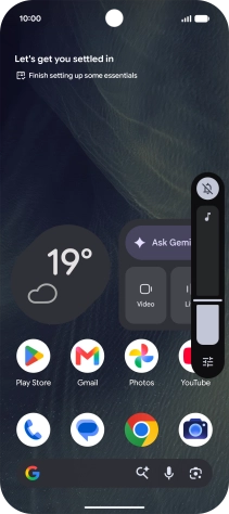 Press the sound mode icon.