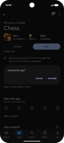 Press Uninstall.