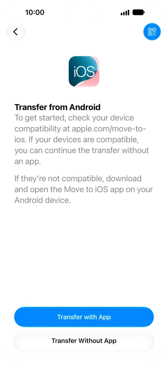 To transfer content from an Android phone using the 