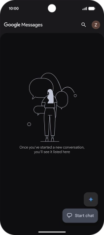 Press the profile icon.