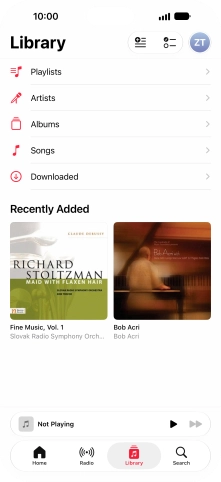 Press Playlists.