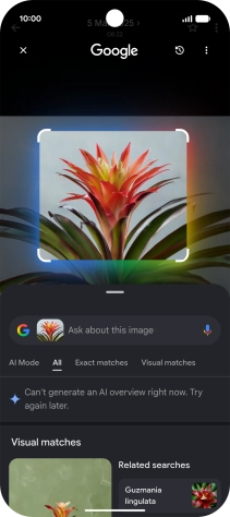Follow the instructions on the screen to use the search results.