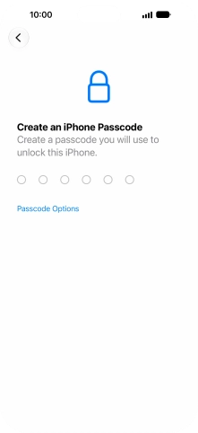 Press Passcode Options. Press Passcode Options.