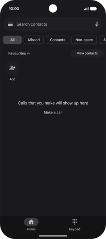 Press the menu icon. Press the menu icon.