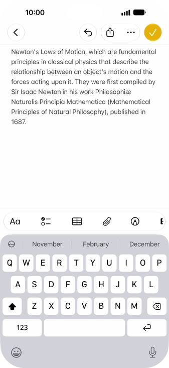 Press the Siri AI icon and follow the instructions on the screen to type or speak the required command.