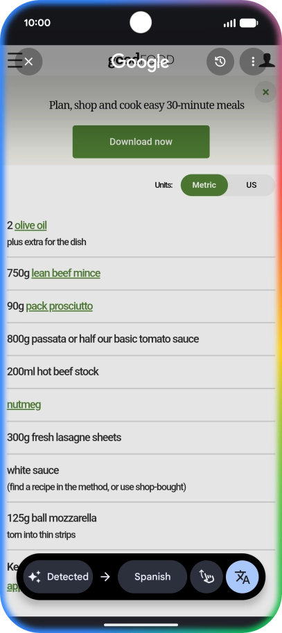 Follow the instructions on the screen to select the required language settings and use the function.