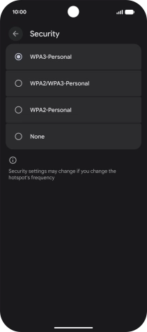 Press arrow left.
