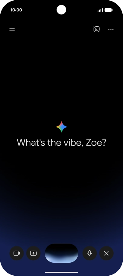 Talk to Gemini about the required topic.