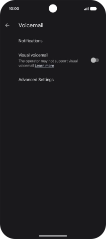 Press Advanced Settings. Press Advanced Settings.
