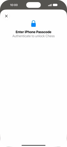 Use the phone lock code you created. The app is now no longer locked.