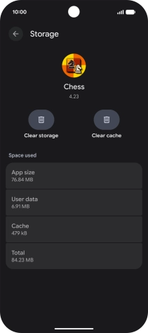 Press Clear cache.