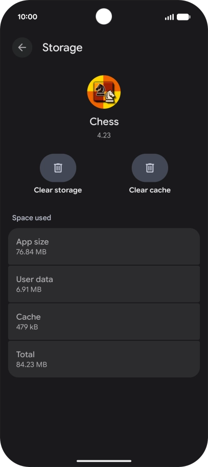 Press Clear cache.