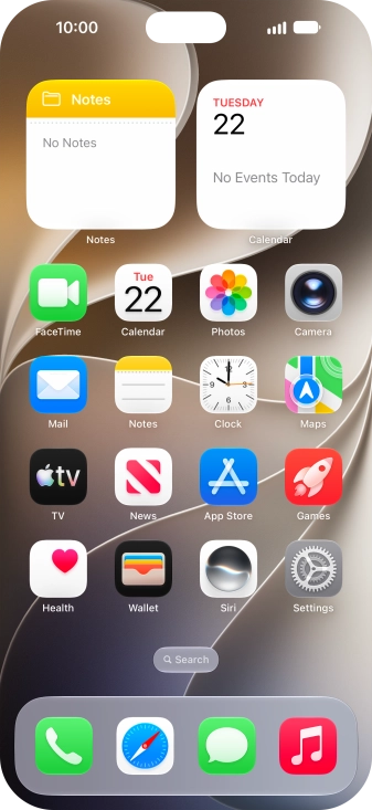 When the phone is turned on, you can always see the battery power level. The larger the coloured section of the battery icon, the more remaining battery power.