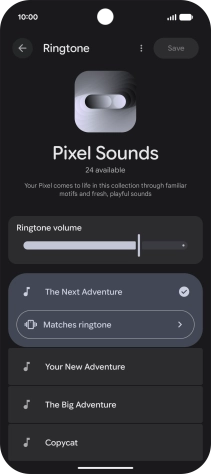 Press the required ring tones to hear them.