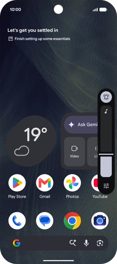 Press the sound mode icon.