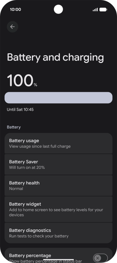 Press Battery Saver.