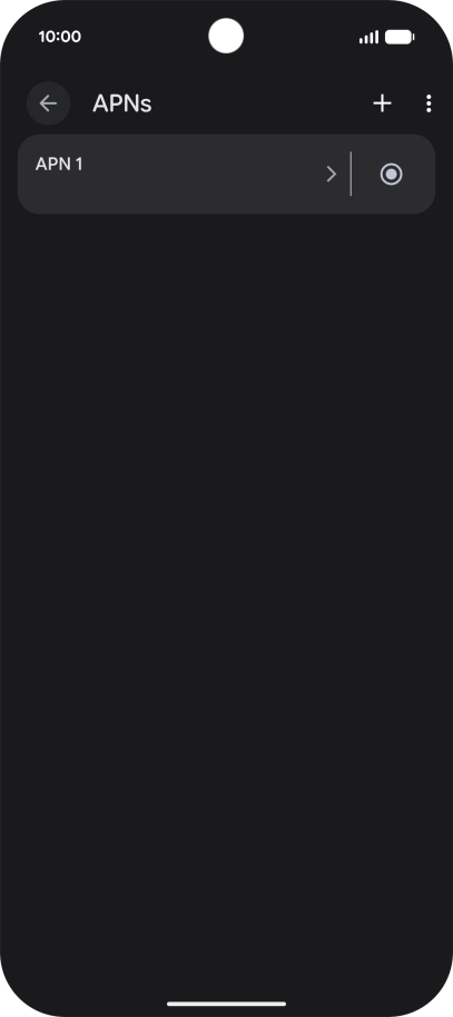 Press the add icon. Press the add icon.