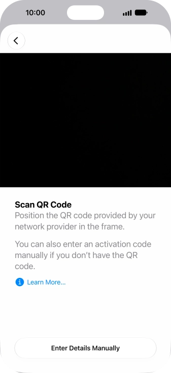 Place the QR code you've received inside the phone camera frame to scan the code. Place the QR code you've received inside the phone camera frame to scan the code.