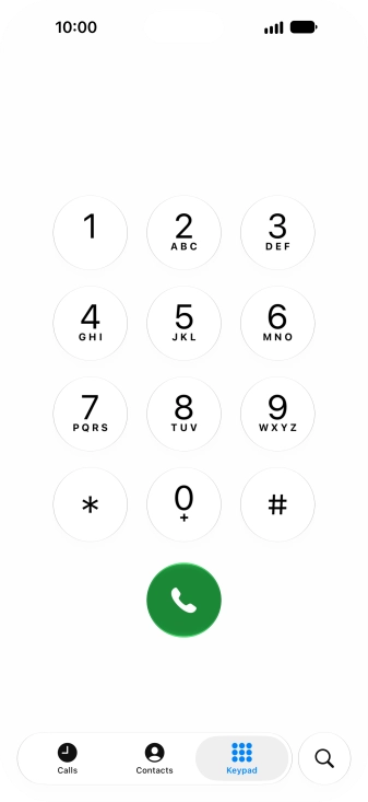 Key in **21*+61414121121# and press the call icon. Key in **21*+61414121121# and press the call icon.