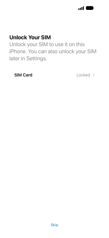 Press SIM Card. Press SIM Card.