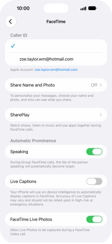 Press the required setting below Press the required setting below