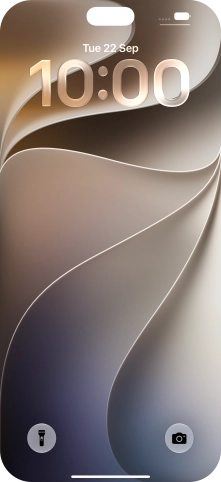 Slide your finger upwards starting from the bottom of the screen.