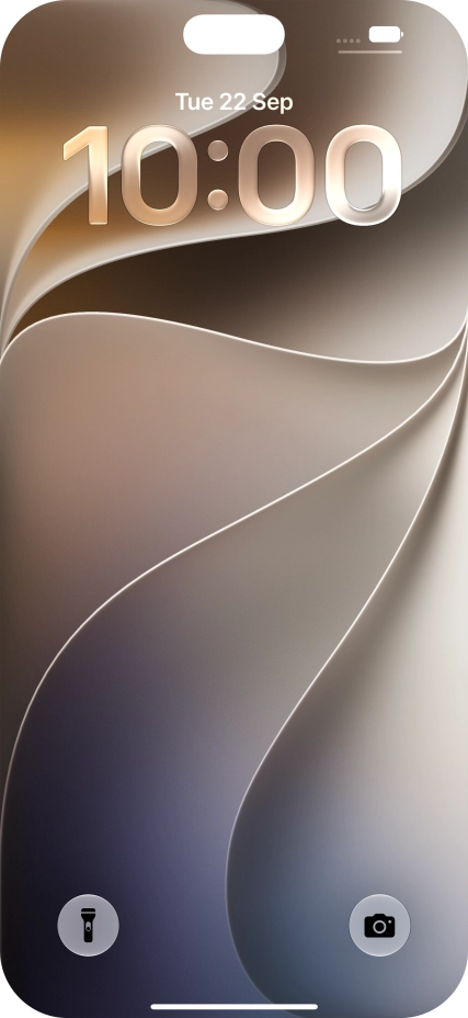 Slide your finger upwards starting from the bottom of the screen.