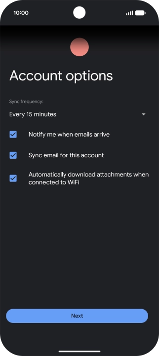 Press the drop down list below 