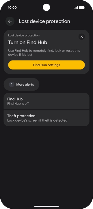 Press Find Hub. Press Find Hub.