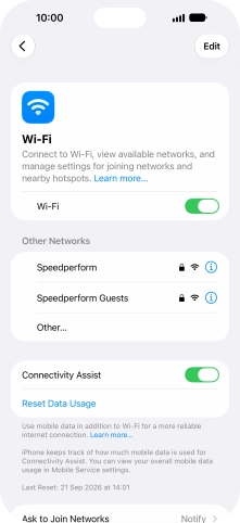 Press the required Wi-Fi network and key in the password for the Wi-Fi network. Press the required Wi-Fi network and key in the password for the Wi-Fi network.