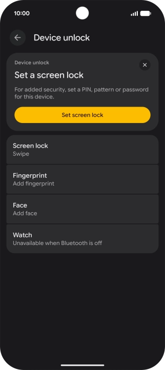 Press Fingerprint.