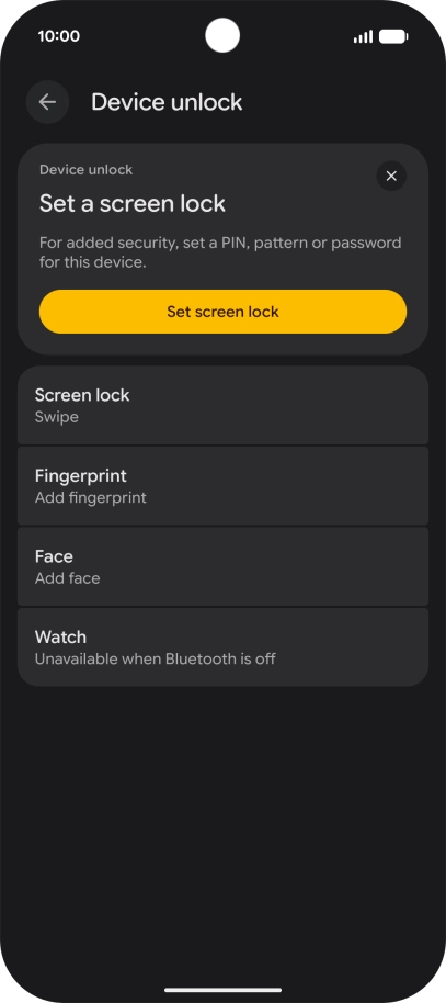 Press Fingerprint.