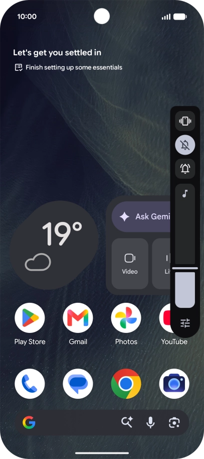 Press the sound icon to turn off the function.