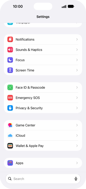 Press Face ID & Passcode. Press Face ID & Passcode.