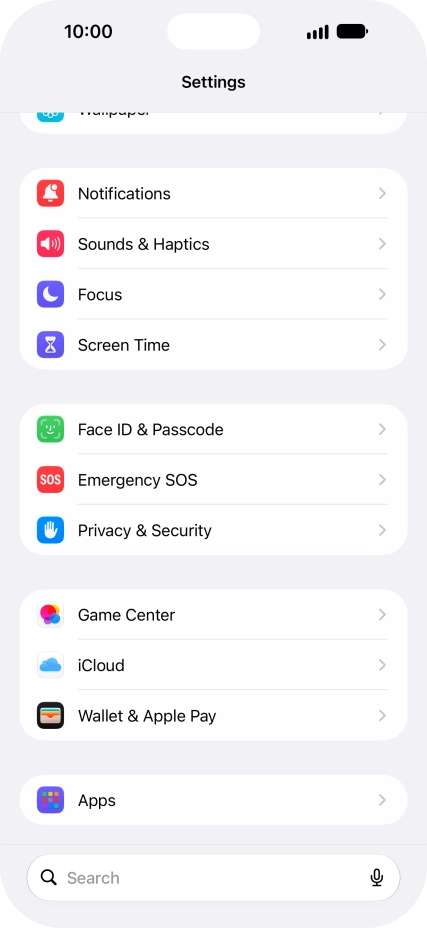 Press Face ID & Passcode. Press Face ID & Passcode.